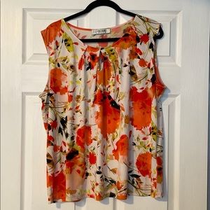 EUC Jones Studio Separates Floral Tank Top 2X